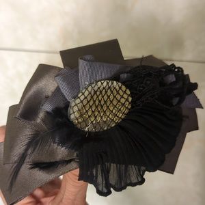 Tasha headband with bead feather ribbon and lace
